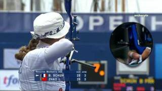 Berangere Schuh v Zhao Ling – recurve women semifinal | Copenhagen 2009 Archery World Cup Final