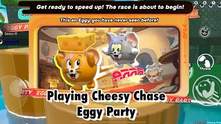 Playing Cheesy Chase - Eggy Party