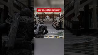 Game: Black State. The floor in this level is so REFLECTIVE. #blackstate #gameplay #alpha #footage