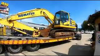 โคมัตสุ KOMATSU HB205-2  (ไฮบริด) รถมาถึงบริษัทแล้วครับ บริษัทกรุงไทยแทรคเตอร์จำกัด(สาขารังสิต)