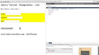 JQUERY VAL METHOD DEMO