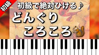 【初級】どんぐりころころ🐿ピアノ楽譜は概要欄へ🎶