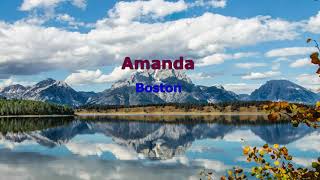 Amanda - Boston - Karaoke