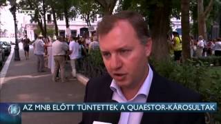 Az MNB előtt tüntettek a Quaestor-károsultak 15-08-05