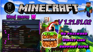 MINECRAFT MOD MENU APK V 1.21.51.02 2025 | UNLOCKED ALL MAP AND SKIN | NEW UPDATE 📣 😱 | DIRECT LINK