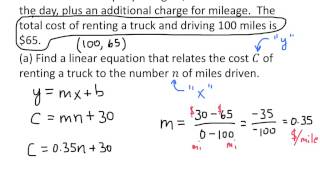 Example: Applications of Linear Functions 2