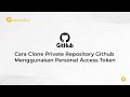 Clone Private Repository Github with Personal Access Token  | #github