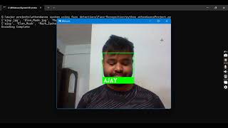 Face Recognition & Attendance System | Real-Time Webcam Attendance Tracking with Excel Integration