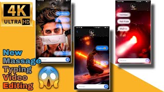 New  Message typing video editing || 🔥🔥Instagram viral video || NEW trending video editing tutorial