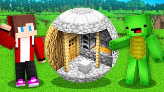 How JJ and Mikey Find SUPER ROUND HOUSE in Minecraft Maizen!