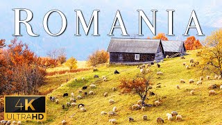 FLYING OVER ROMANIA (4K UHD) - Relaxing Music With Stunning Beautiful Nature (4K Video Ultra HD)