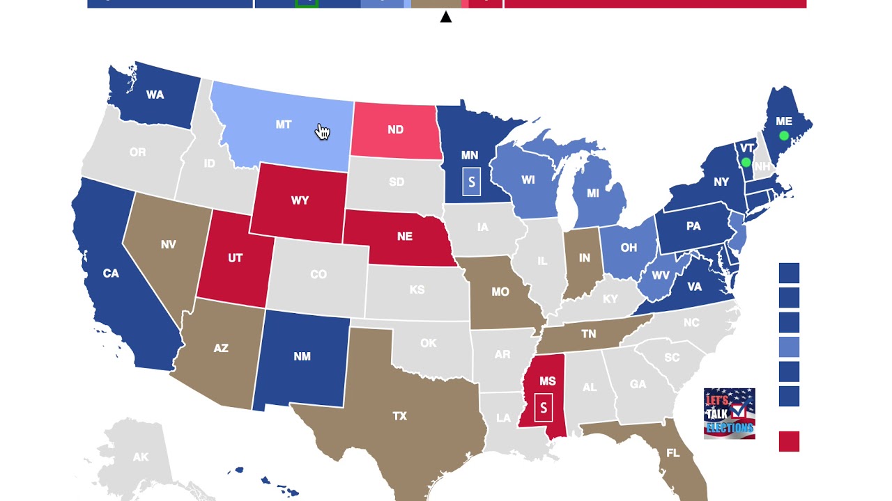 The 2018 Senate Elections As Of November 5th, 2018 - YouTube