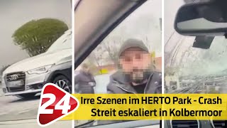 Verrückter Crash im Herto Park - Streit eskaliert in Kolbermoor