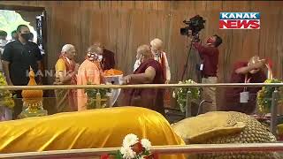 PM Modi Visits The Mahaparinirvana Temple In UP's Kushinagar