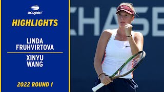 Linda Fruhvirtova vs. Xinyu Wang Highlights | 2022 US Open Round 1