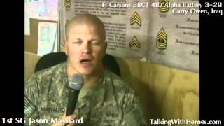 Watch 1SGT Jason Maynard with Ft Carsons 3BCT 4ID Alpha Battery 3-29 in Iraq