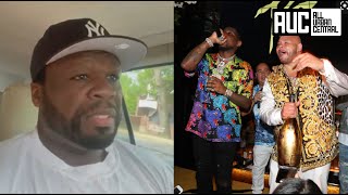 50 Cent Reacts To How Fat Joe And Fabolous Dress At Parties