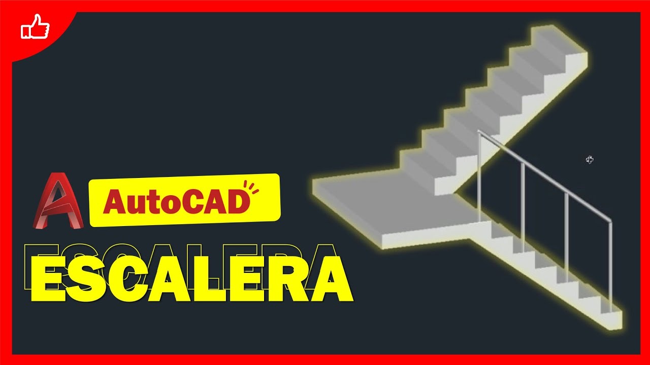 Como Hacer Modelado De Una Escalera En 3d En AutoCAD | Muy Fácil Paso A ...