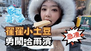 急凍! 翟翟小土豆 勇闖哈爾濱被震撼 -20度凍到短路求饒?!  #chinatravel #哈爾濱