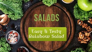 साधा सोपा सालाद दोन प्रकारे / Easy  Rainbow Salad 🥗 कोशिंबीर Dinner \u0026 Lunch Healthy Salad recipe