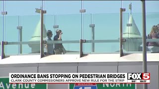Ordinance bans stopping on Las Vegas pedestrian bridges