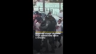 Izraelske snage uhapsile troje palestinske djece u Silwanu