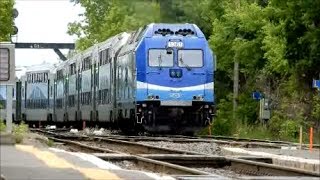 AMT COMMUTER TRAINS IN ST LAMBERT QUEBEC