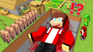 Who Buried JJ ALIVE - Police JJ and Mikey Maizen in Minecraft security House