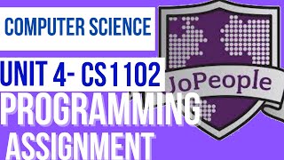 CS1102 unit 4 programming assignment - Java constructors and objects