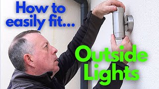 Outdoor Light - Easy Installation without touching the house electrics.