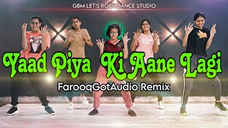 Yaad Piya Ki Aane Lagi Dance Video| Farooq Got Audio Remix | #chudijokhanake #shorts #dance #farooq