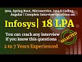 Infosys Interview | Angular, Java coding, Spring Boot, Microservice Question Answers