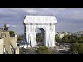 ‘l arc de triomphe wrapped’ by christo and jeanne claude time lapse