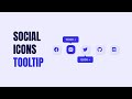Social Media Icons Tooltip Using HTML And CSS