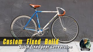 MMLasa quick Fixed gear conversion. #bikebuild #fixedgear #fixedgearbike