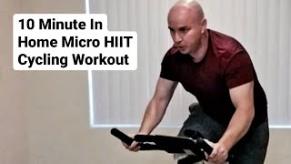 10분 스핀 수업: 집에서 마이크로 HIIT 운동용 자전거 운동