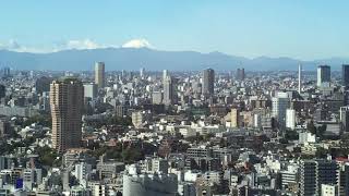 秋の東京タワーから見える富士山 (2021年10月)