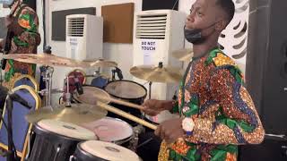 The drummer plays with so much ease. ( Afolabi Emmanuel)