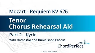 Mozart's Requiem Part 2 - Kyrie - Tenor Chorus Rehearsal Aid