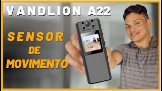 Câmera Vandlion A22 - Como ativa o Sensor de Movimento |Câmera com sensor de presença Full HD 1080p