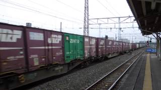 EH500形電気機関車牽引高速貨物 郡山駅通過 Tohoku Main Line Freight Train