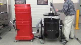 55 Gallon Bulk Pre-Separator with WS2320 Portable Vacuum Overview by Ruwac | http://www.ruwac.com