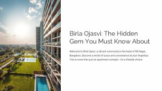 Birla Ojasvi The Hidden Gem You Must Know About