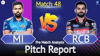 Abu Dhabi Cricket Stadium Pitch Report | MI vs RCB Pre Match Analysis
