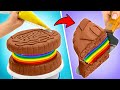 FÁCIL! Vamos Fazer Um Bolo De Fondant De Chocolate De Dar Água Na Boca Com Decoração Colorida 🌈🎂