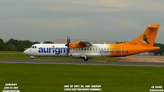 [4K] aurigny ATR-72-500. Funny Takeoff