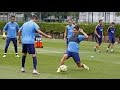 Luis Enrique back at training