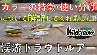 渓流トラウトルアー「Ho-ki minnow」カラーの使い分け、釣れる魚種は！？