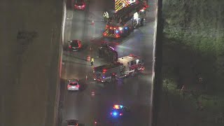 Multiple emergency crews on scene at a major crash