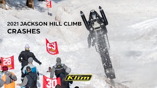 2021 World Championship Jackson Hole Snowmobile Hill Climb Crashes